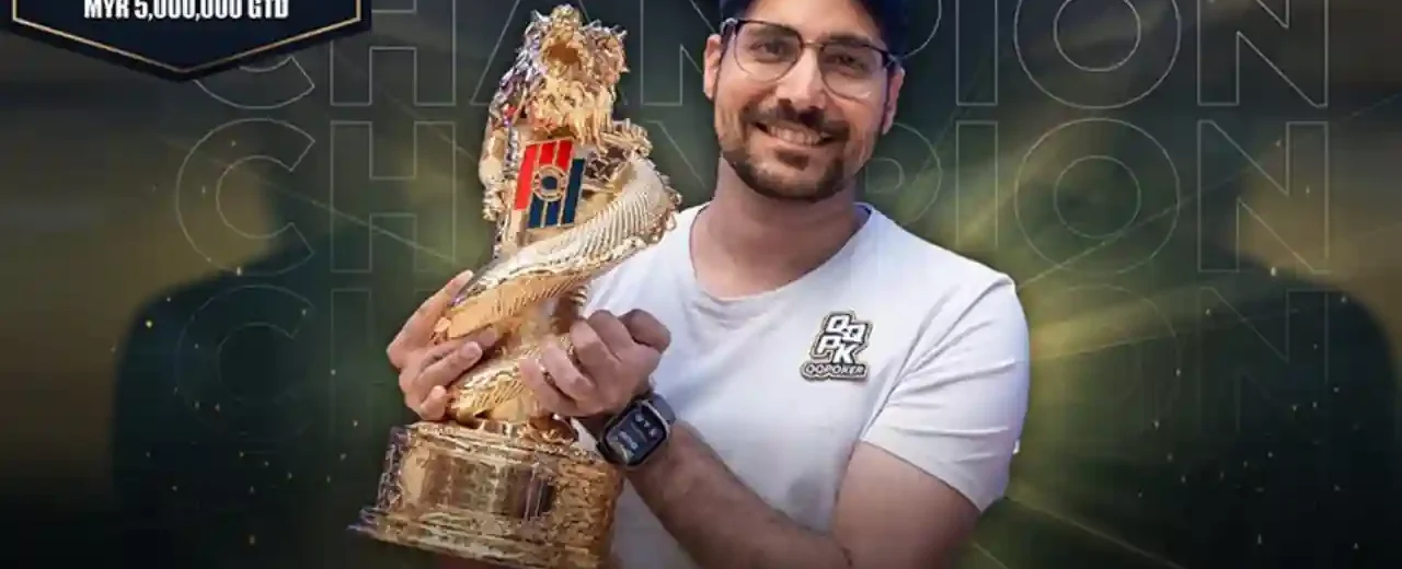 Nishant Sharma Wins Third Poker Dream 13 Malaysia Main Event Title