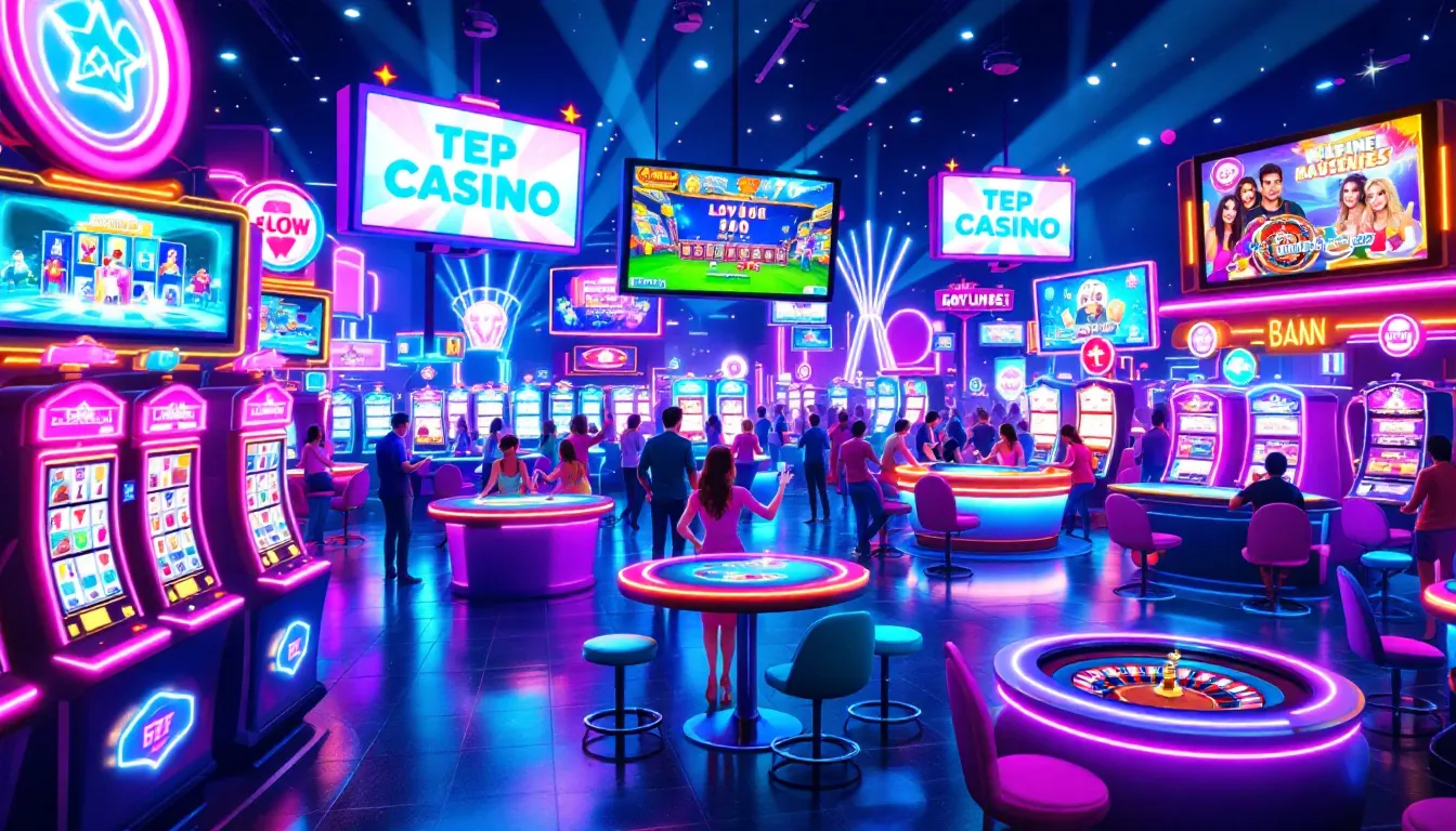 An assortment of the best online casino games available for players.