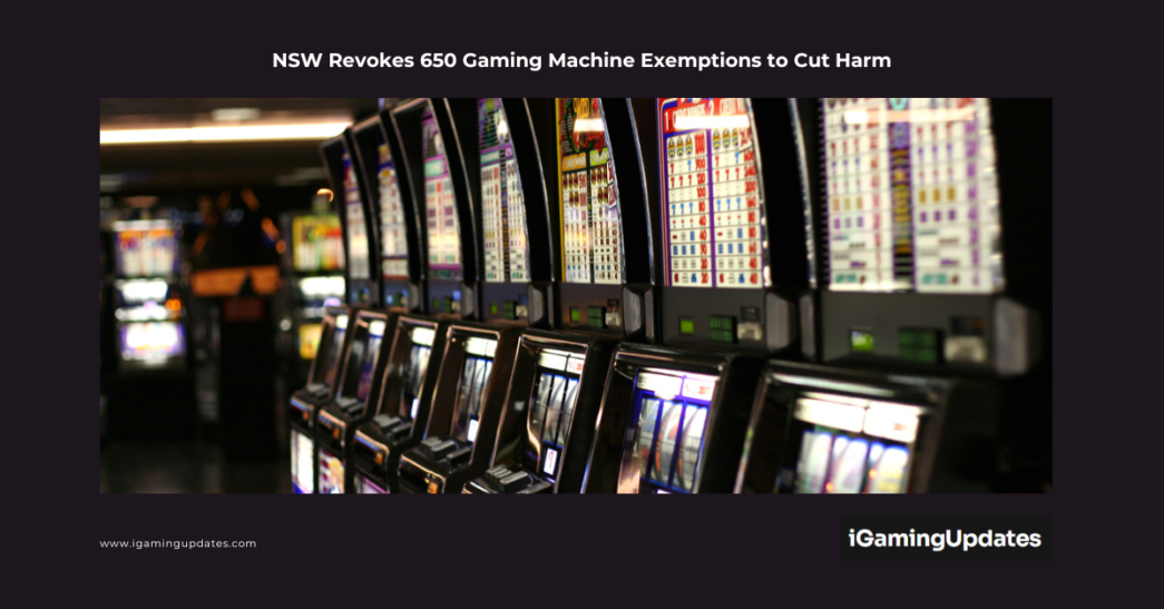 NSW Revokes 650 Gaming Machine Exemptions to Cut Harm